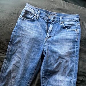 AGOLDE | Blue high rise Camille skinny spring jean